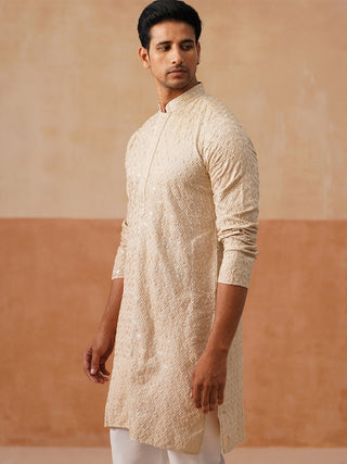 Men’s Festive Kurta with Intricate Embroidery