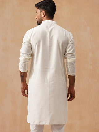 Embroidered Silk Blend Kurtas