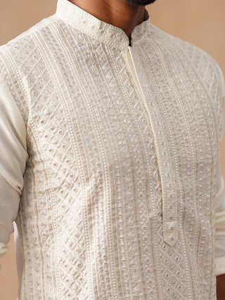 Embroidered Silk Blend Kurtas