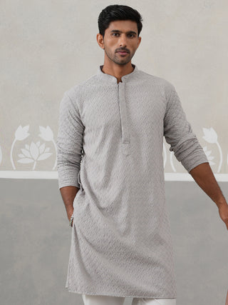 Men Embroidered Viscose Rayon Kurta