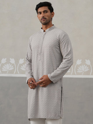Men Embroidered Viscose Rayon Kurta