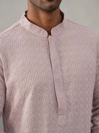 Men Embroidered Viscose Rayon Kurta