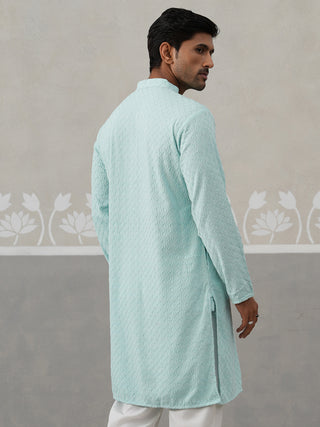 Men Embroidered Viscose Rayon Kurta