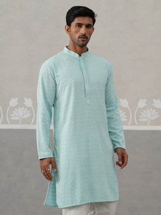 Men Embroidered Viscose Rayon Kurta