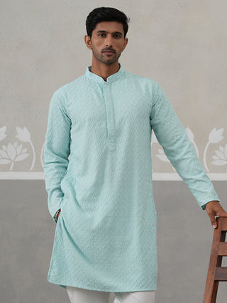 Men Embroidered Viscose Rayon Kurta