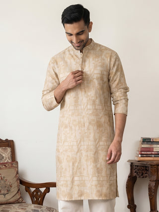Designer Silk Blend Kurta for Men