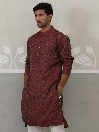 Silk Blend Designer Kurta for Men