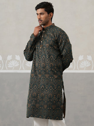 Silk Blend Designer Kurta for Men