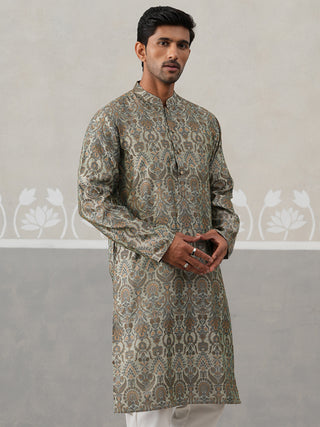 Silk Blend Designer Kurta for Men