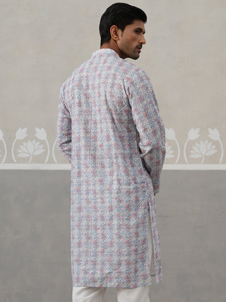Printed and Emrbroidered Kurta