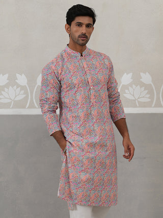 Printed and Emrbroidered Kurta