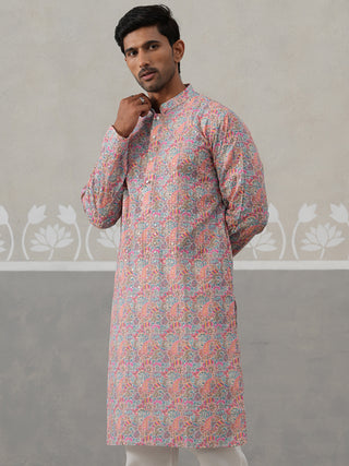 Printed and Emrbroidered Kurta