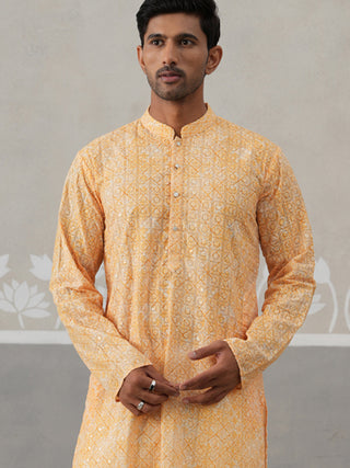 Printed and Emrbroidered Kurta