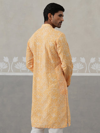 Printed and Emrbroidered Kurta