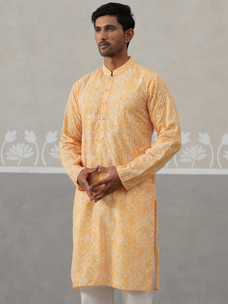 Printed and Emrbroidered Kurta