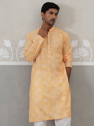 Printed and Emrbroidered Kurta