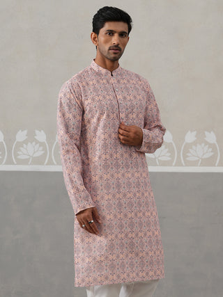 Printed and Emrbroidered Kurta
