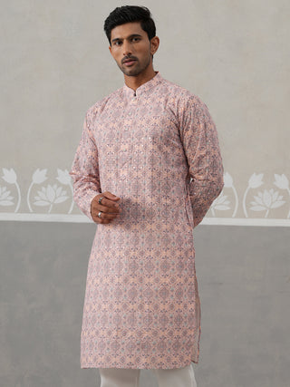 Printed and Emrbroidered Kurta