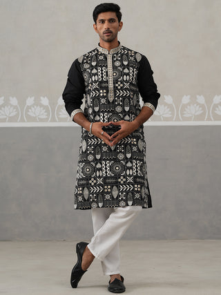 Silk Blend Embroidered Kurtas