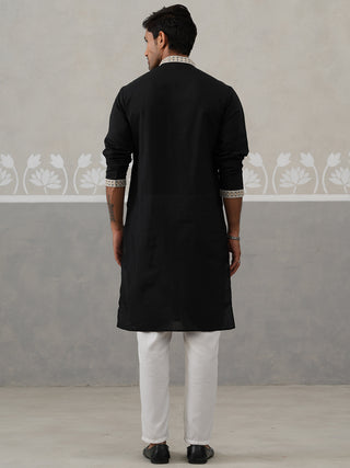 Silk Blend Embroidered Kurtas