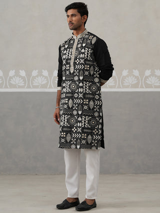 Silk Blend Embroidered Kurtas