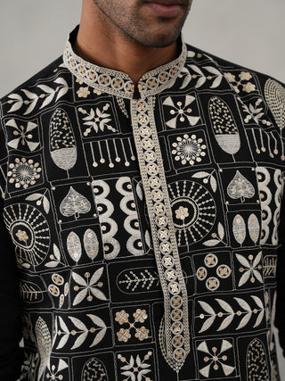 Silk Blend Embroidered Kurtas