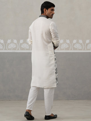 Silk Blend Embroidered Kurtas
