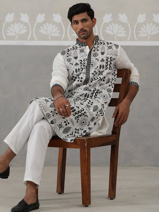 Silk Blend Embroidered Kurtas