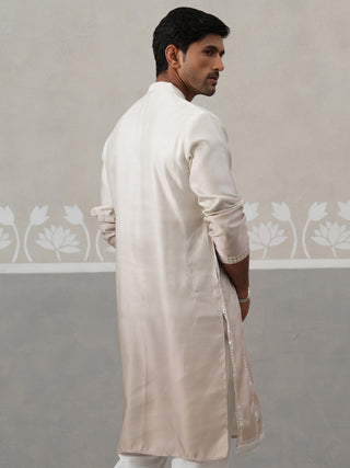 Silk Blend Mirror Work Kurta
