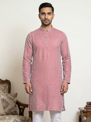 Floral Embroidered Kurta for Men