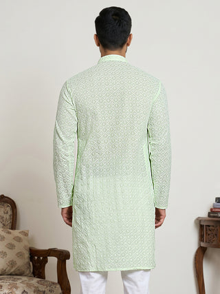 Floral Embroidered Kurta for Men