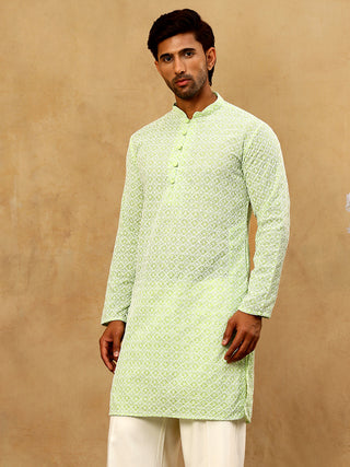 Men's Chikankari Cotton Kurta