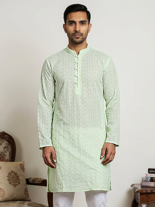 Floral Embroidered Kurta for Men