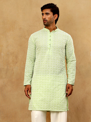 Men's Chikankari Cotton Kurta