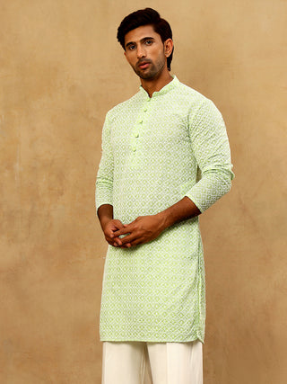 Men's Chikankari Cotton Kurta