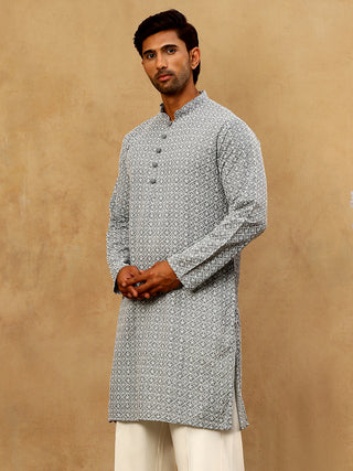 Men's Chikankari Cotton Kurta