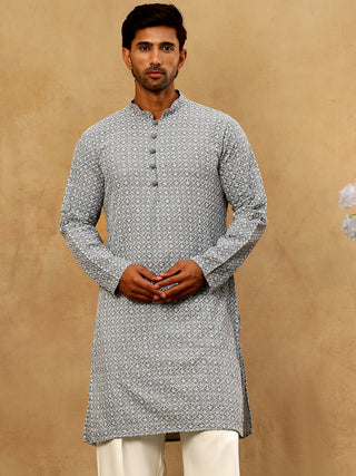 Men's Chikankari Cotton Kurta