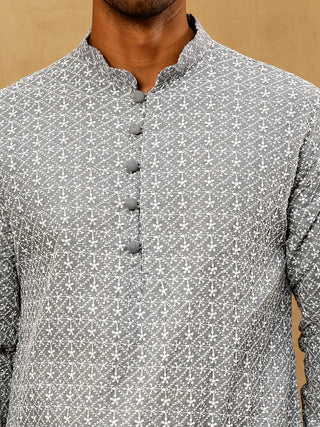 Men's Chikankari Cotton Kurta