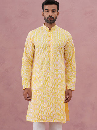 Floral Embroidered Kurta