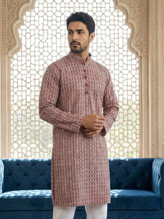 Floral Embroidered Kurta