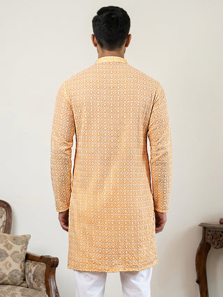 Floral Embroidered Kurta for Men