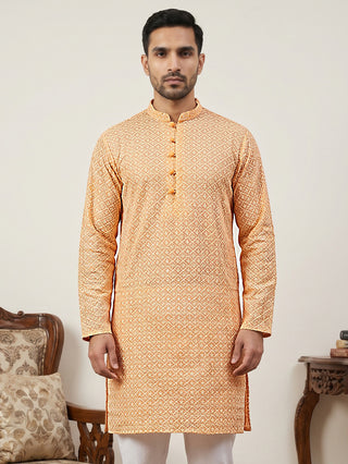 Floral Embroidered Kurta for Men