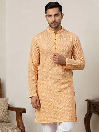Floral Embroidered Kurta for Men