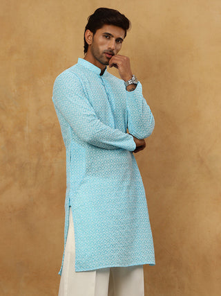 Men's Chikankari Cotton Kurta