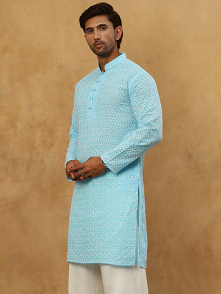 Men's Chikankari Cotton Kurta