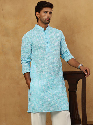 Men's Chikankari Cotton Kurta