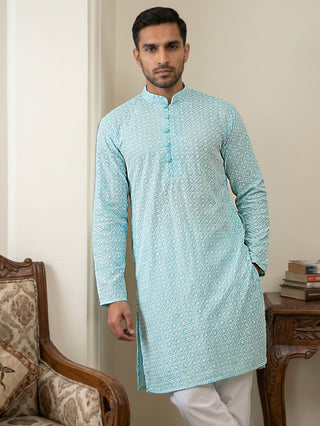 Floral Embroidered Kurta for Men