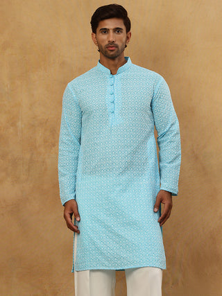Men's Chikankari Cotton Kurta