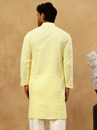 Men's Chikankari Cotton Kurta