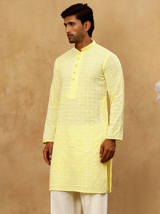 Men's Chikankari Cotton Kurta